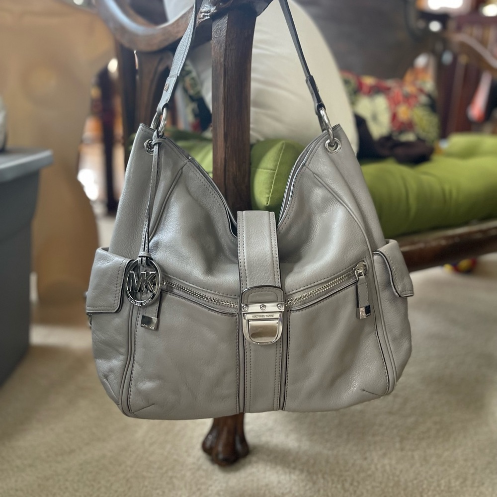 Michael Kors EUC light gray in color